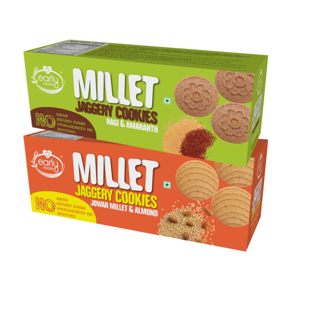 See full amazon price history chart for Early Foods Biscuits Combo Pack Of 2 Jowar & Ragi Amaranth Jaggery Cookies, 130 Each |Sugar Free Biscuits, 260 gram Early Foods Biscuits Combo Pack Of 2 Jowar & Ragi Amaranth Jaggery Cookies, 130 Each |Sugar Free Biscuits, 260 gram (B08QGWFKSX) Amazon Price History, Amazon Price Tracker