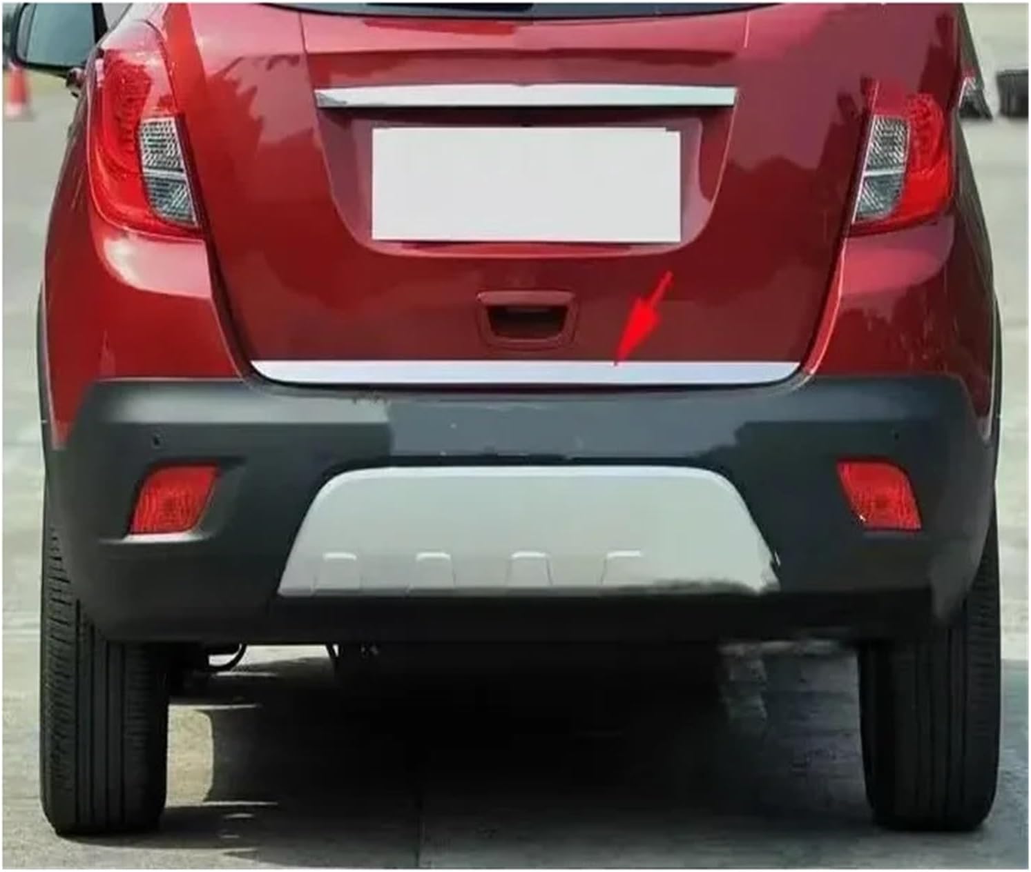2013-2017 2018 Compatible With Buick Encore Compatible With Opel Vauxhall Mokka X Stainless Rear Trunk Tailgate Door Lid Edge Chrome Trim Cover Strip