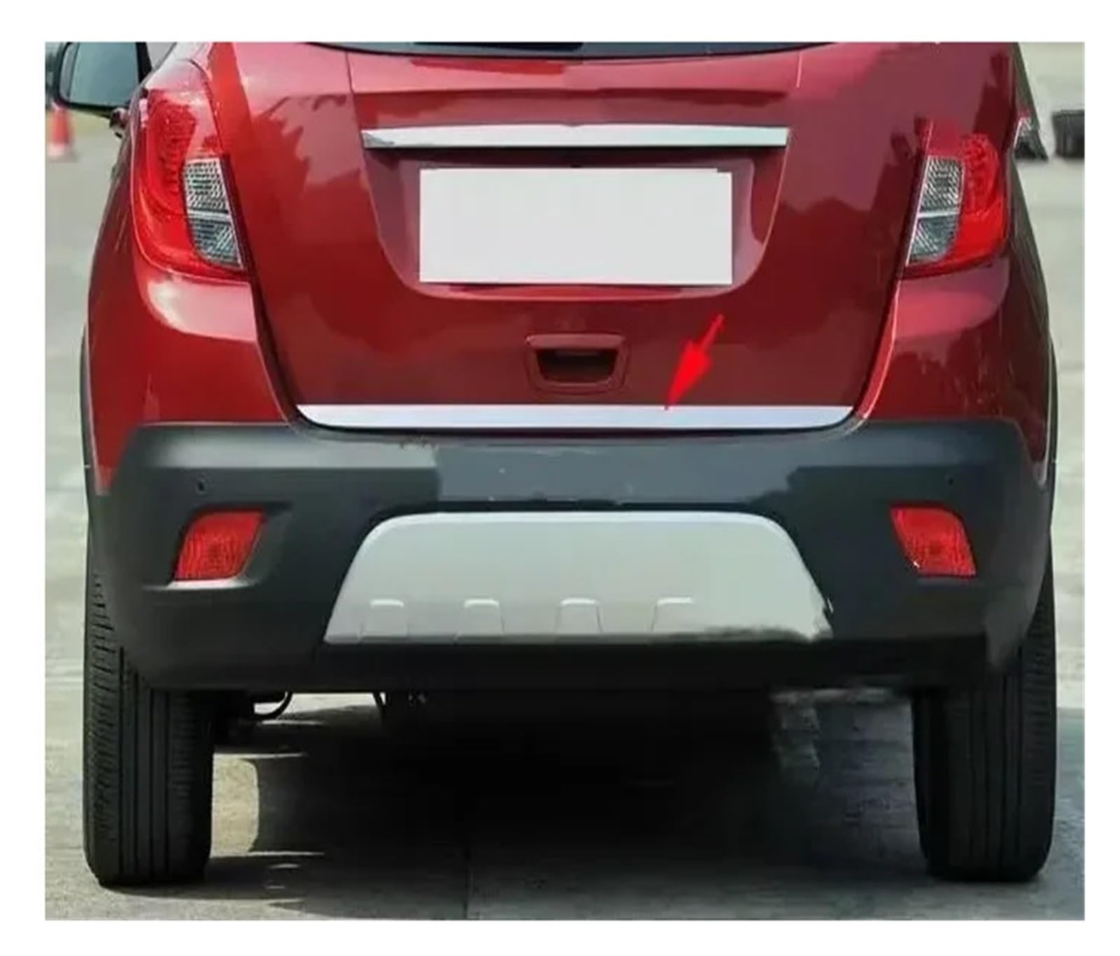 2013-2017 2018 Compatible With Buick Encore Compatible With Opel Vauxhall Mokka X Stainless Rear Trunk Tailgate Door Lid Edge Chrome Trim Cover Strip