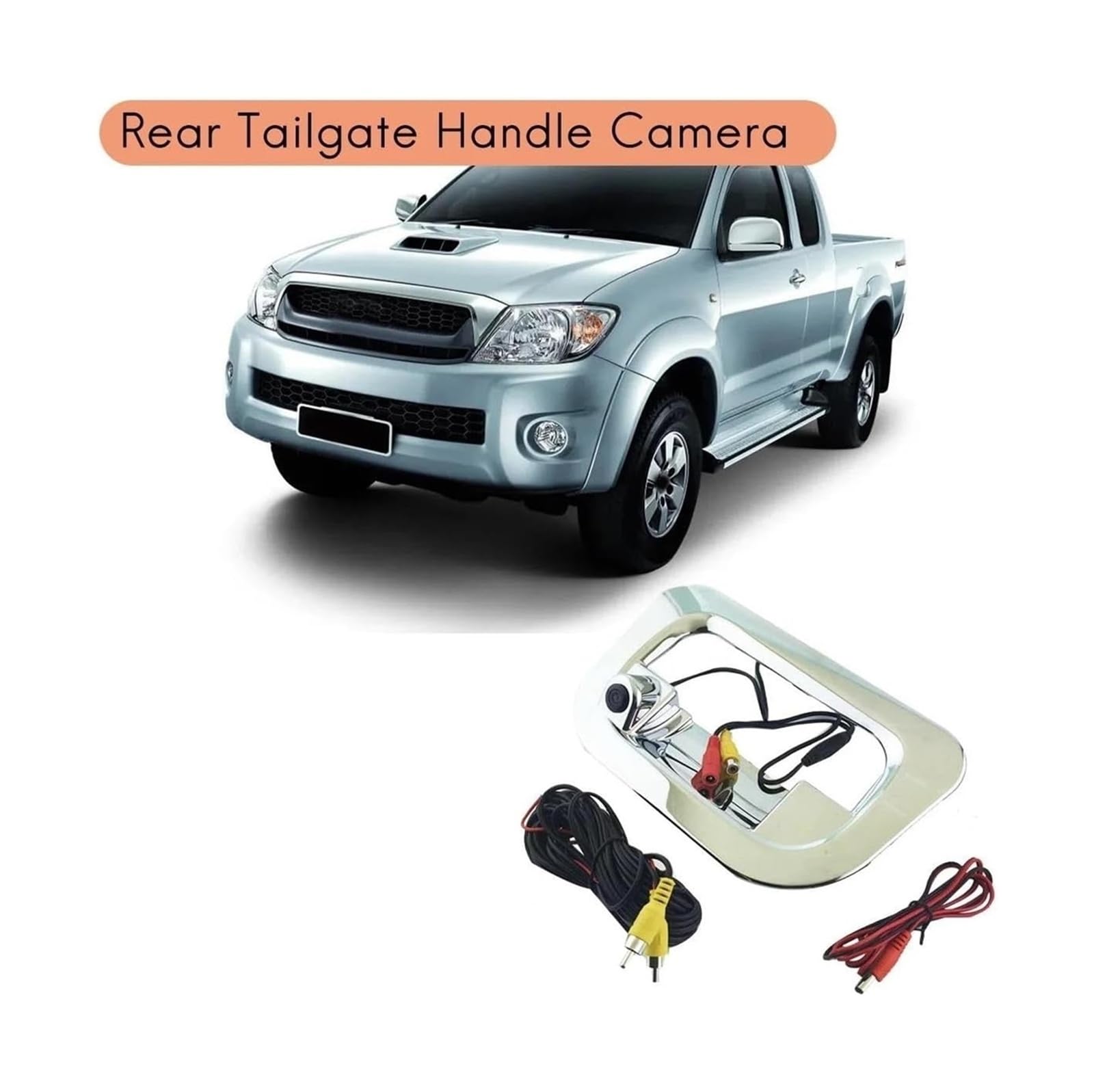 Copia Seguridad Cámara Cámara Estacionamiento Marcha Atrás Para Toyota Para Hilux 2005-2014 Manija Portón Trasero