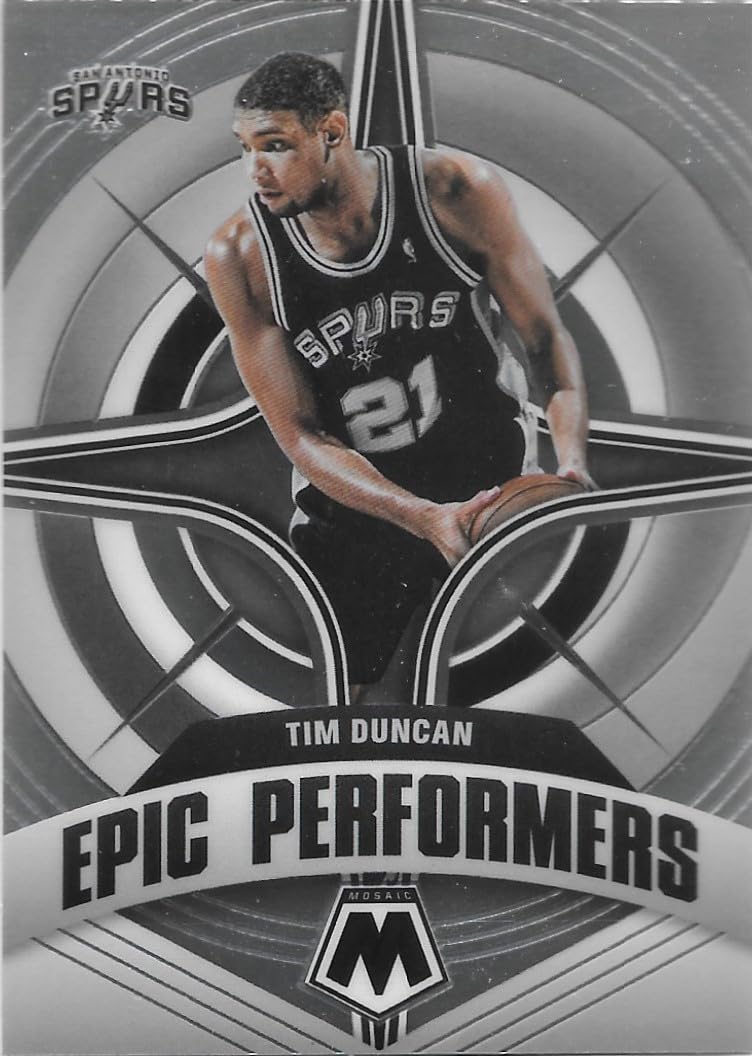 Amazon.com: Tim Duncan 2021-22 Mosaic Epic Performers Insert Card