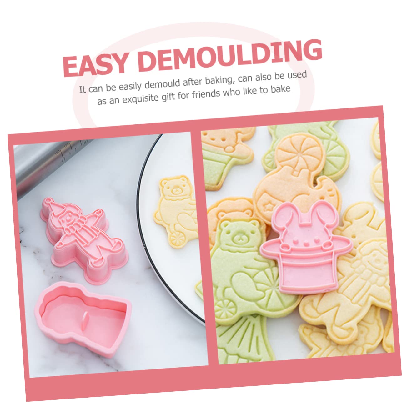 TOPBATHY 30pièces Emporte Plastique De Forme De Pour Biscuits Outils De Pâtisserie Amusants Pour Cookies Et Fondant