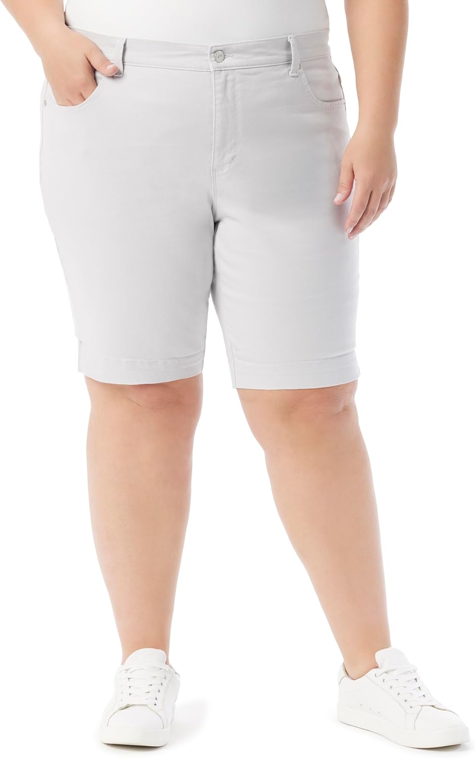 Gloria Vanderbilt Women's Amanda Bermuda High Rise Short Plus