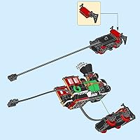 Vista 2 de ZENEBricks - Paquete de alimentación de motor de control remoto compatible con Lego 10361 modelo Holiday Express Train - con caja de batería