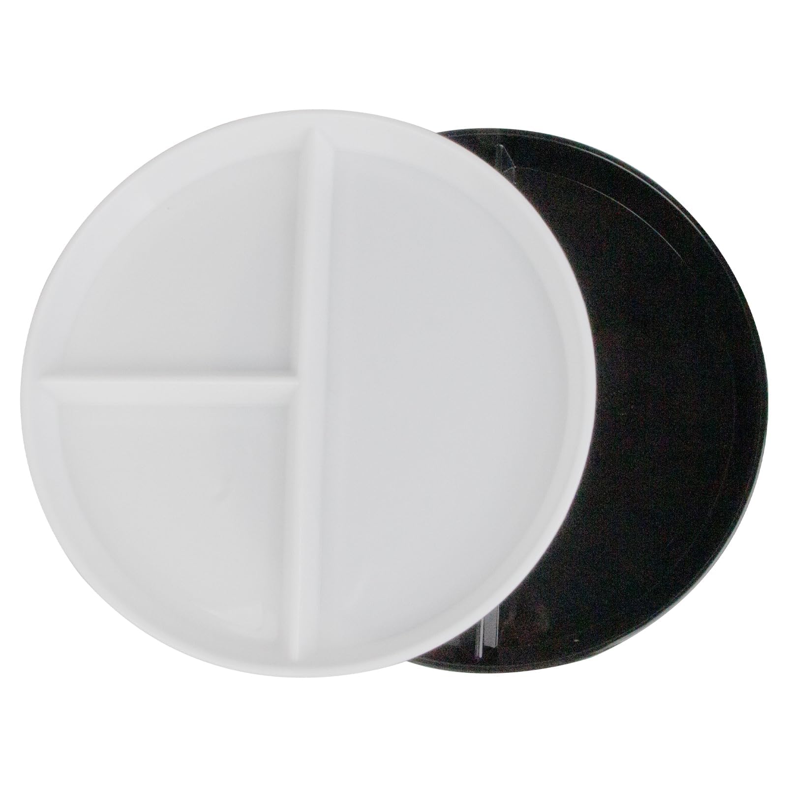 sukevitor 2 Pack Divided Plates, 9 Inch Round Portion Control Plates