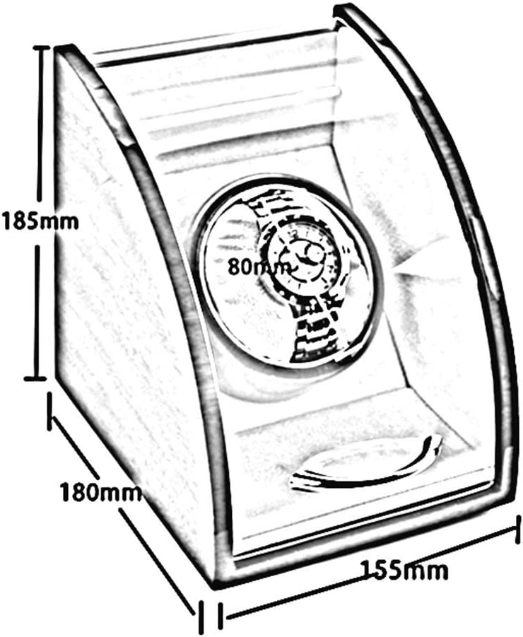 LSLYTQ Watch Winders Watch Winder Boxes Single-Table Automatic Mechanical Watch Box Mute Turntable Watch Box Watch Winder Watch Box,A Needed