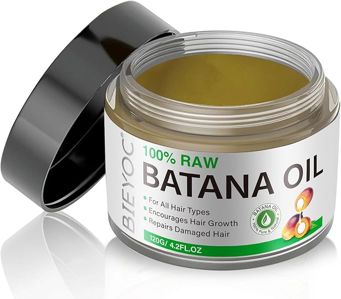 Batana Oil for Hair Growth, 100% Raw Batana Hair Oil, Aceite de Batana Pelo - Estimular el Crecimiento del Cabello, Prevenir la Pérdida de Cabello y Reparar el Cabello Dañado, 120ml