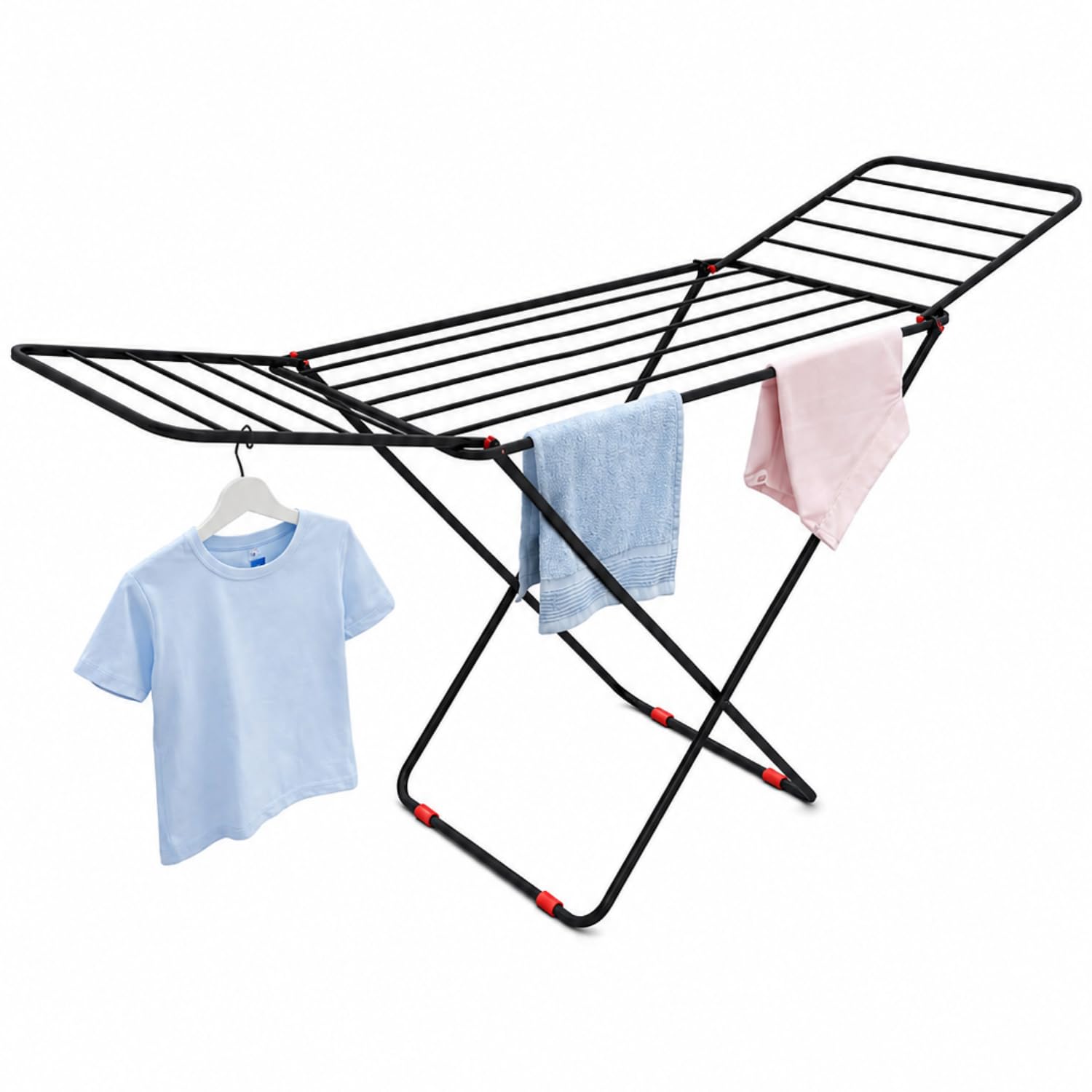 LiMETRO Steel Foldable Balcony Drying Stand – best stainless steel cloth drying stand