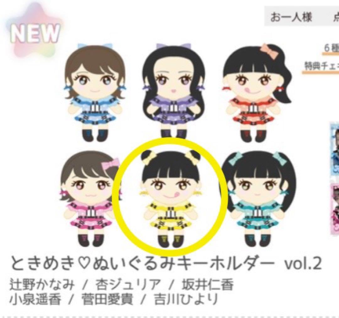 超ときめき♡宣伝部 ときめき♡ぬいぐるみキーホルダーVol.3 全6種 超