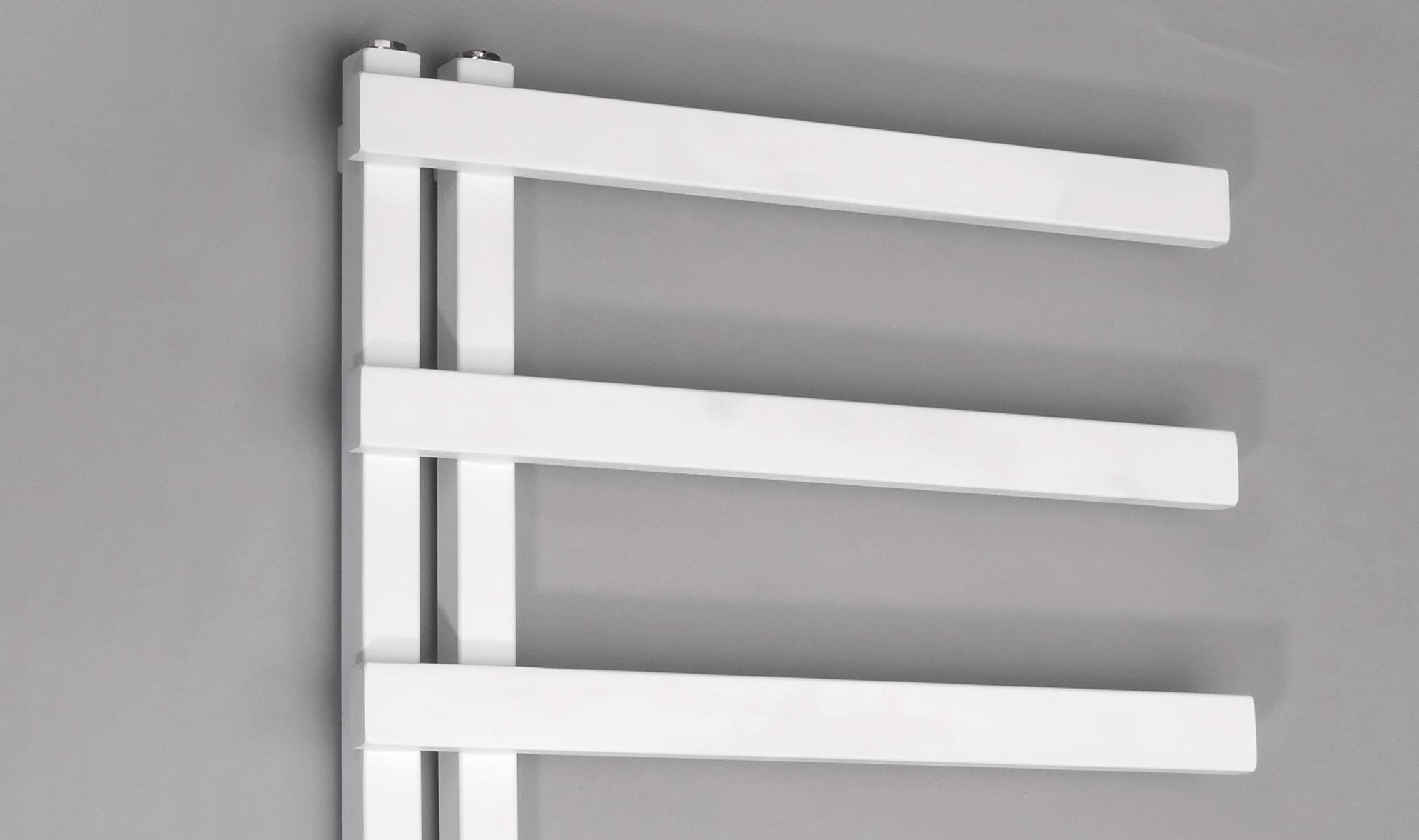 Aspira Home Badheizkörper Handtuchwärmer „Nosy“ Moderner Design - Weiß - Mittelanschluss 1/2“ - 500x1150mm - Handtuchtrockner