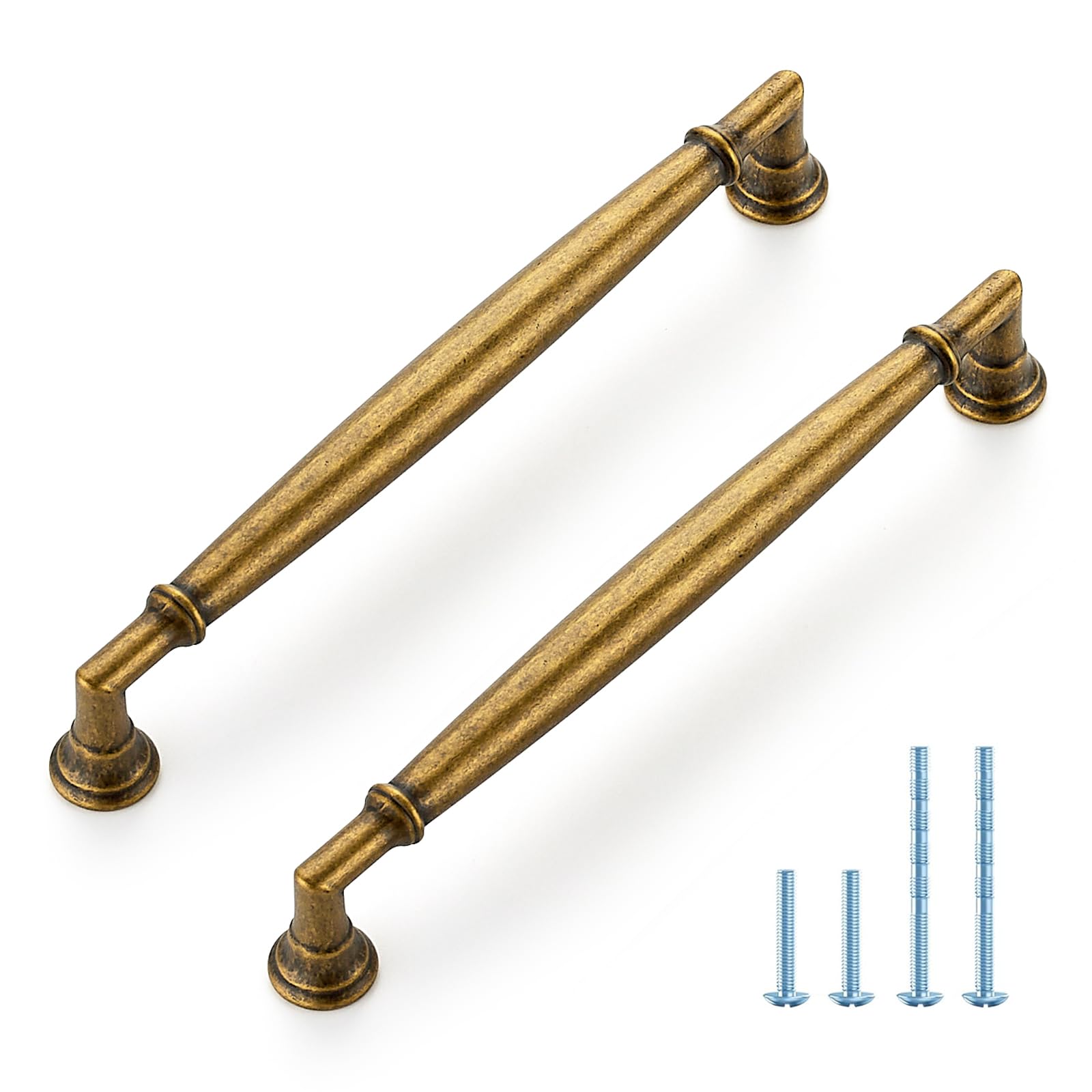 HOME EDIT 10 Pack 5 Inch Champagne Bronze Cabinet Handles Solid Zinc Alloy Pulls for Kitchen, Dresser, Closet & Bathroom Cabinets Hardware — view 19