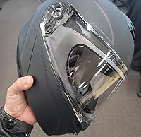 Vista 6 de Protector universal para casco de película antivaho con lente transparente, resistente a la niebla, 3.7 x 10.7 pulgadas, 2