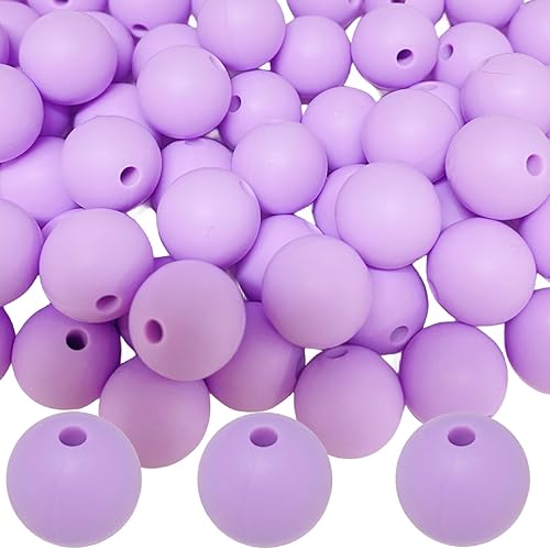 Miniatura 7 de 30 cuentas de silicona, 0.748 in, redondas, color verde navideño, para manualidades de joyería