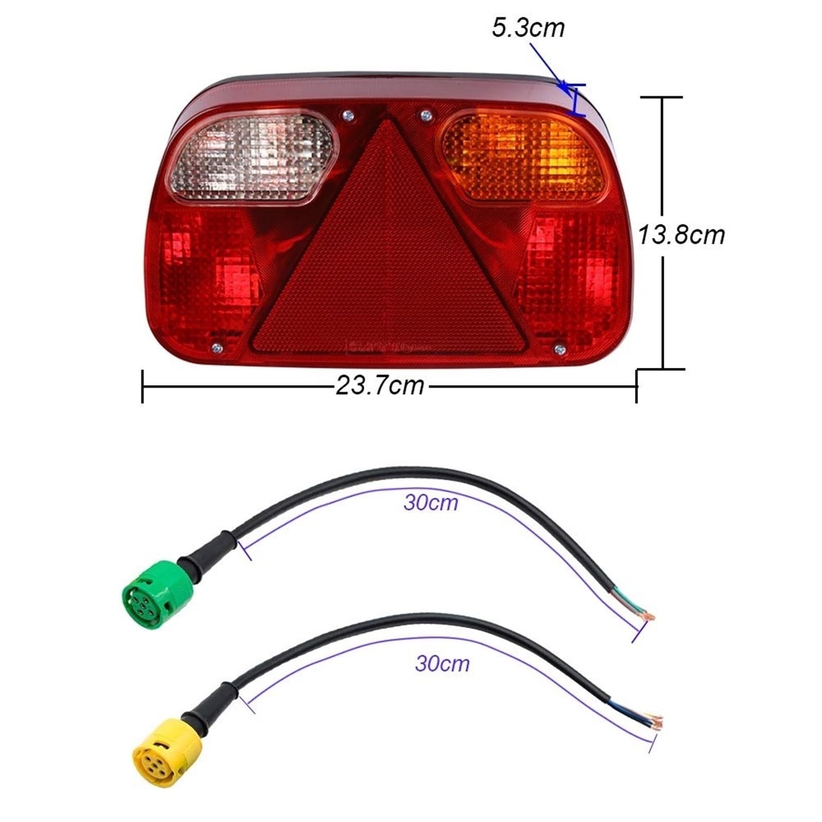Rückleuchten für Auto Blinker Anhänger Rückleuchten Set Kabelbaum Rücklicht 2er Pack passend für Wohnwagen LKW