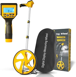 Zozen Digital Measuring Wheel, 12in High Precision Backlit Display, 7 Functions Metric/Imperial Memory Save IP54 Waterproof