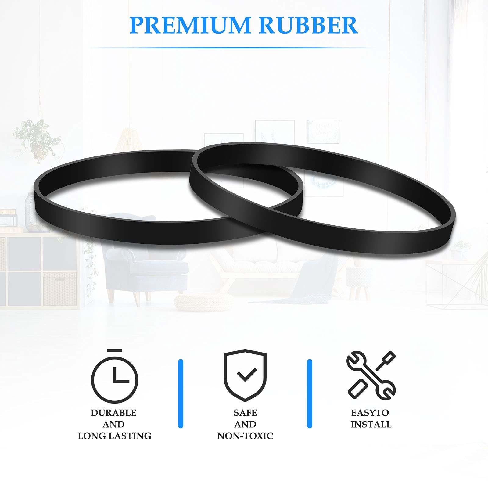 Replacement Drive Belts For Hoover Windtunnel Vacuum - 2 Pack, Fits UH70200, UH71250 & More (Part 562289001) - View #10
