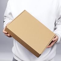 RLAVBL Barna Postai Dobozok 25 db 30,5x22,9x5,1 cm Karton Csomagküldő Doboz Játék Ajándék Szállításhoz 7