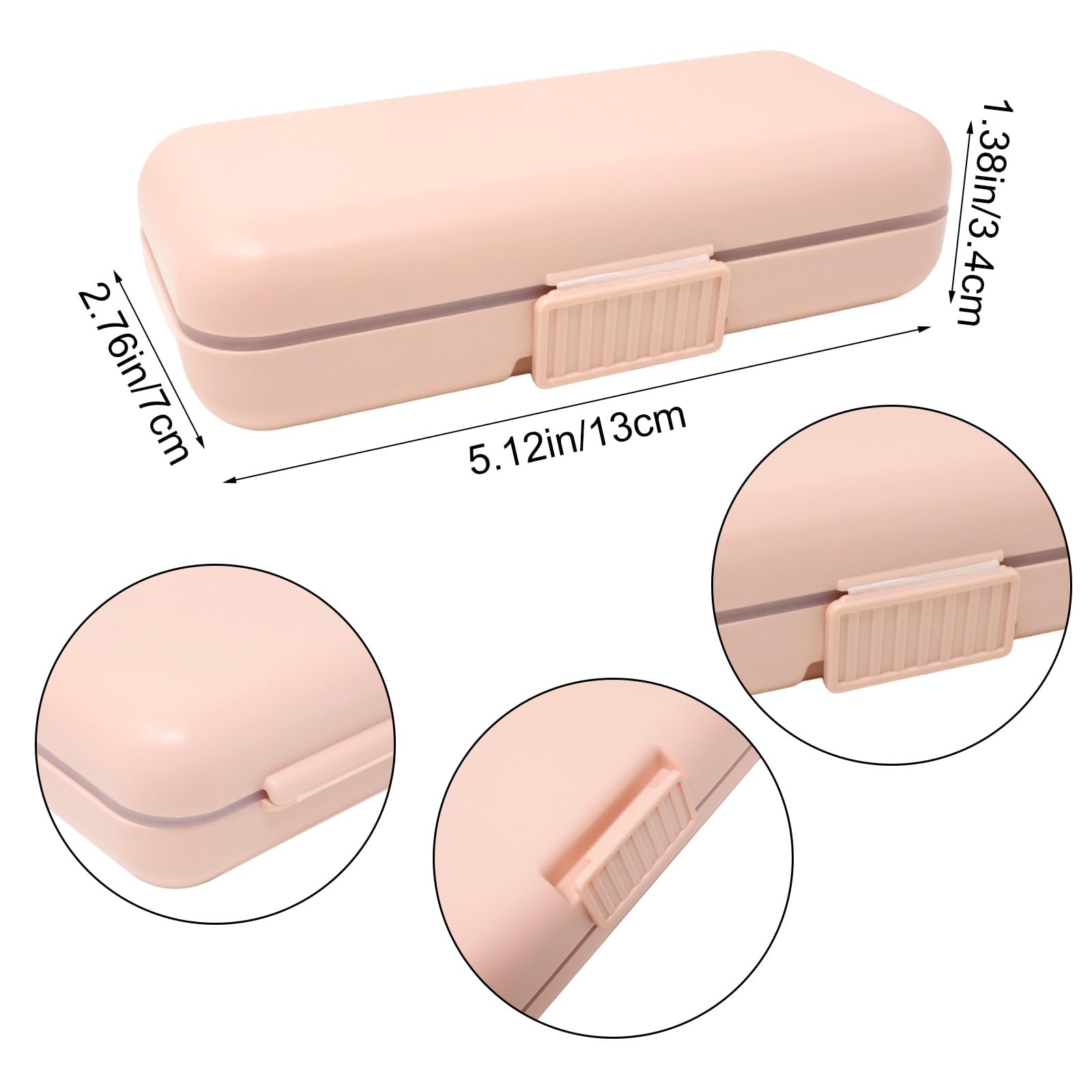 Yueton Mini-Aufbewahrungsbox Aus Kunststoff – 8 Fächer, 13x7x3,4 Cm, Für Schmuck, Haarzubehör & Kleinteile