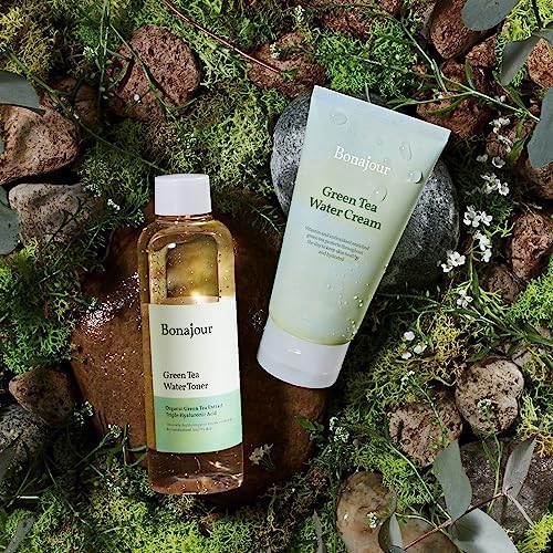 Miniatura 2 de BONAJOUR  Set de crema y tóner Green Tea Water Bomb, hidratante vegano Duo, 7.2+3.38 fl.oz