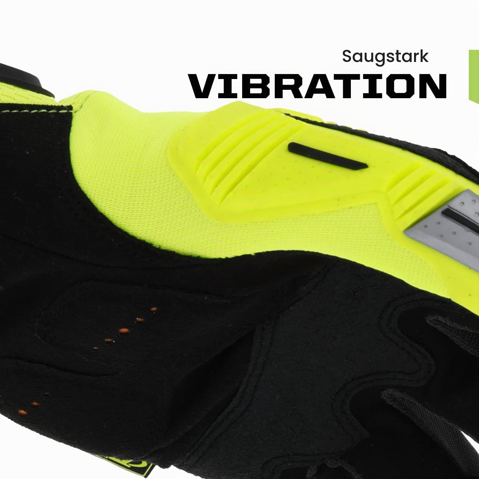 Mechanix Wear: Hi-Viz M-Pact Arbeitshandschuhe – Berührungsfähig, Aufprallschutz, absorbiert Vibrationen (X-Large, fluoreszierendes Gelb)