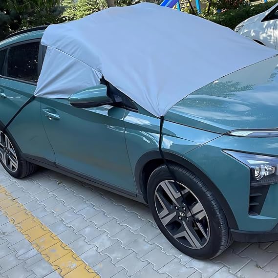 Araç Güneş Koruyucu Yarım Branda Ön Yan Cam Güneşlik Buz Kar Buzlanma Önleyici Örtü Araba Koruyan Ön Cam Örtü