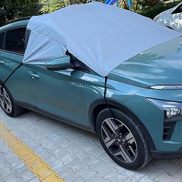 Araç Güneş Koruyucu Yarım Branda Ön Yan Cam Güneşlik Buz Kar Buzlanma Önleyici Örtü Araba Koruyan Ön Cam Örtü