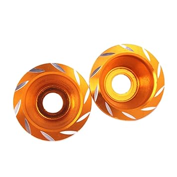 Trendy Retail Motorcycle Front Fork Decoration Cup Wheel Drop Resistance Holder Yellow