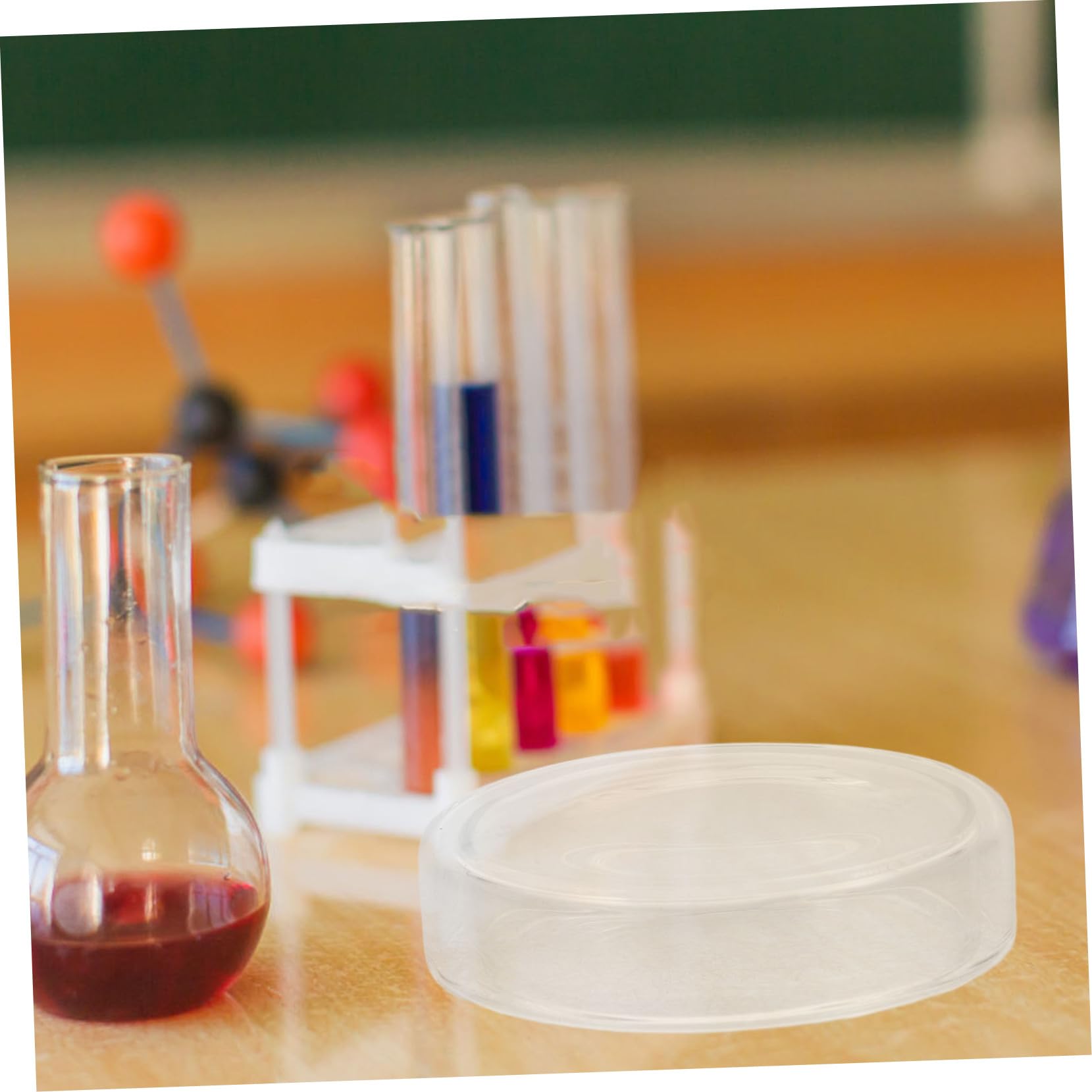 6 Stück Chemie Petrischalen aus Glas Hohe Temperaturbeständigkeit Flache Kulturschalen für Labor und Zellgewebeexperimente