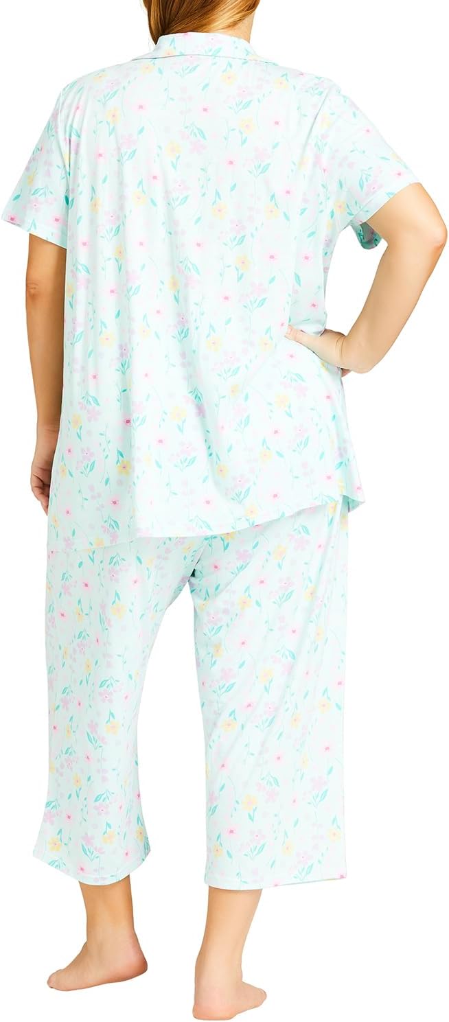 Avenue Women's Button Up Sleep Top