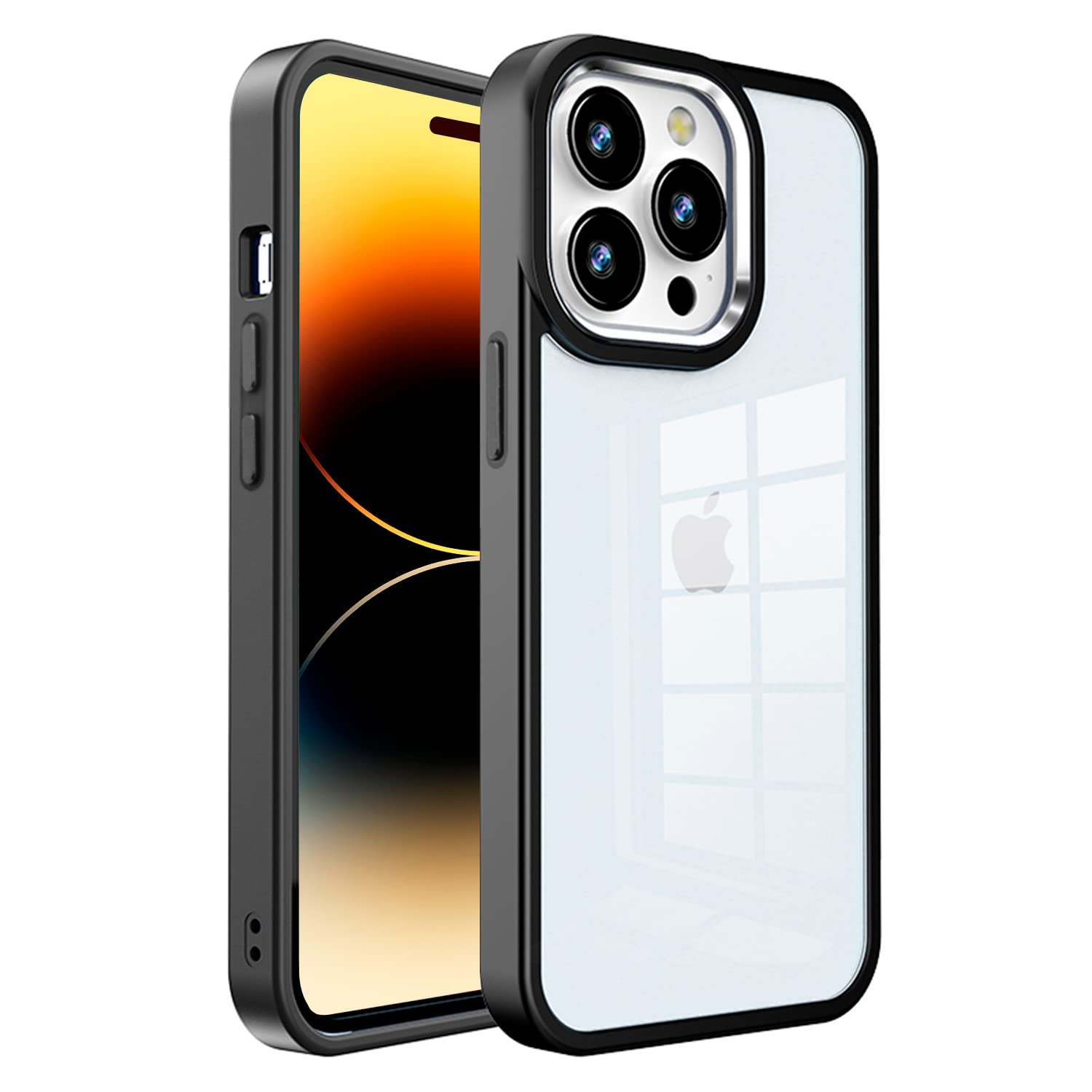 WEPHONE Handyhlle Handyhllen fr iPhone, transparent, mit farbigem Rand,  iPhone 14 Pro Max, Grn, Rosa, Blau, Schwarz, TPU, robust, Anti-Fall,  Schutzhlle, robustes Polycarbonat: Amazon.de: Elektronik & Foto