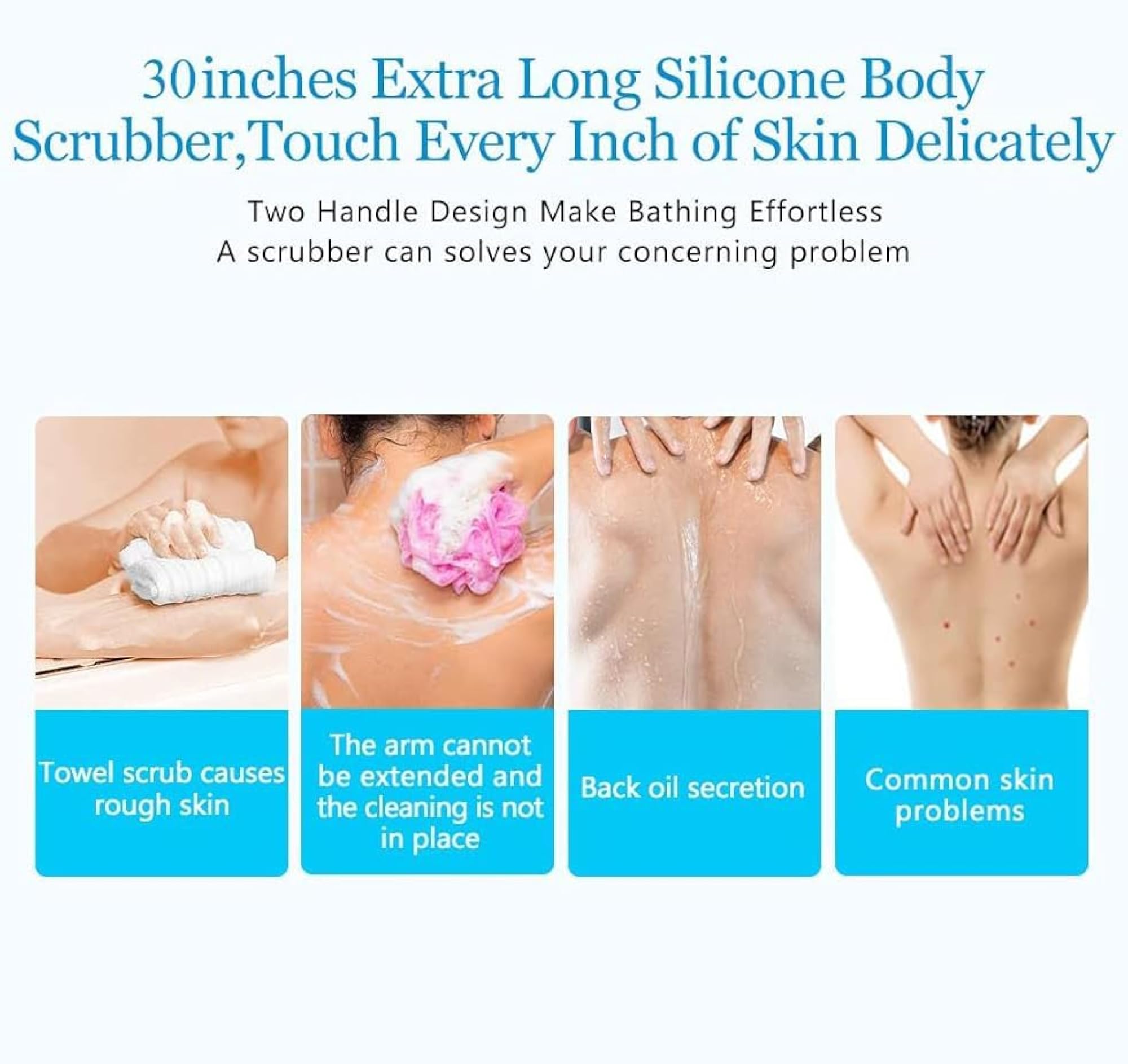Back Scrubber for Shower, Extra Long