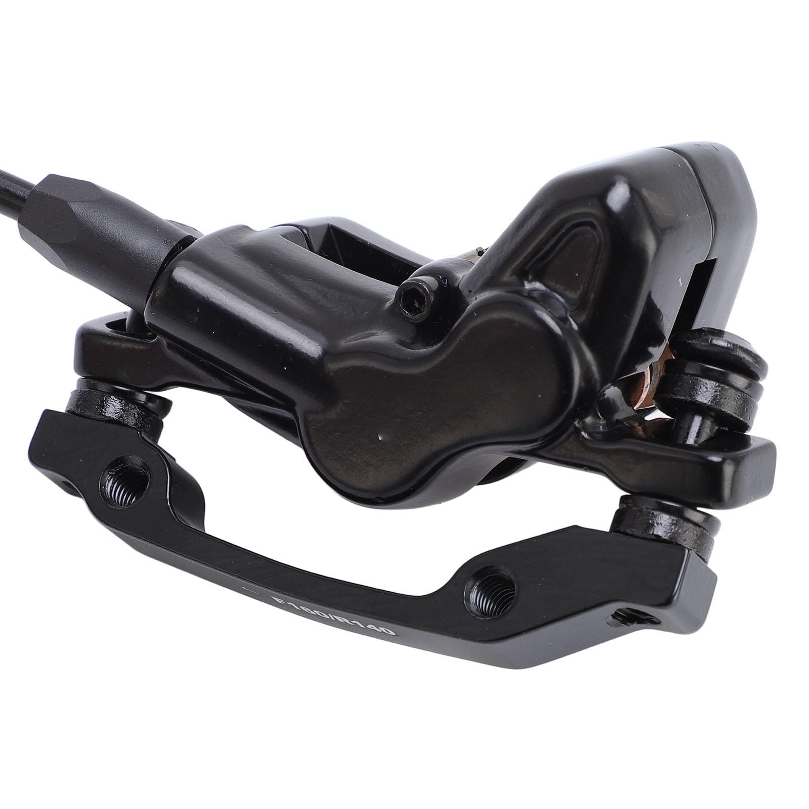 4 Tłoki Hydrauliczny Zestaw Hamulca Tarczowego dla Rowerów Hydrauliczne Hamulce E-rower Hydrauliczne Hamulce Tarczowe Przednie i Tylne Zaciskanie z Stopem Aluminium 75 Mm 51 Mm do Jazdy na