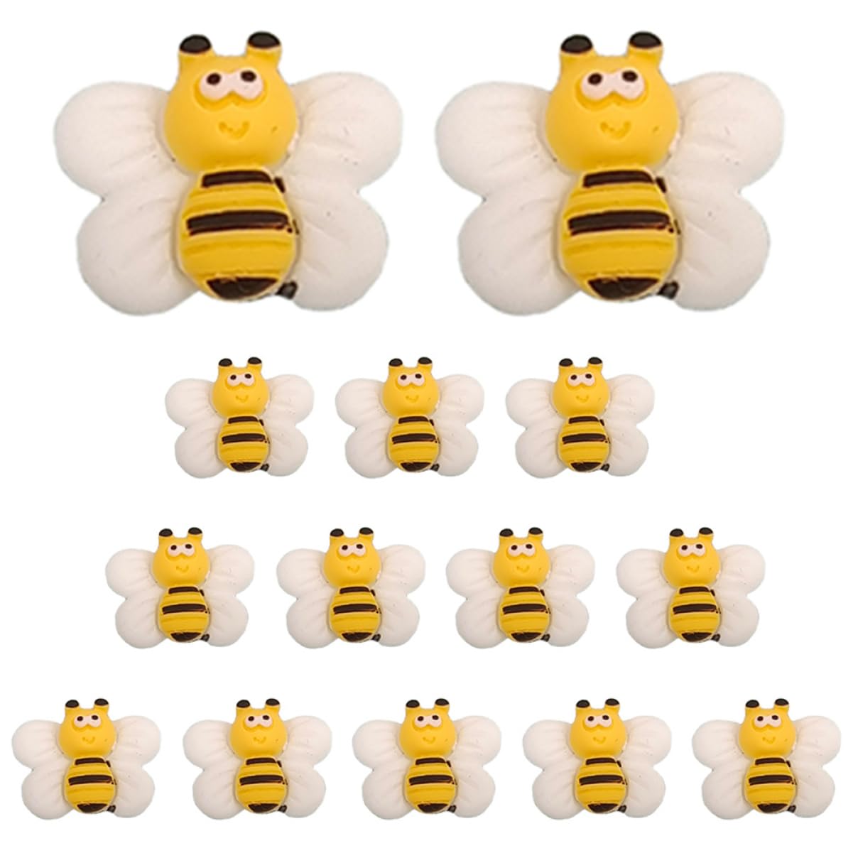 jojofuny 5 Ensembles Pushpin I-pin Punaises Coloré Pousser Épingle Accessoire Ongle Point De Tasse Punaise Multifonction Punaise en Forme d'abeille Résine 25 Pièces * 5