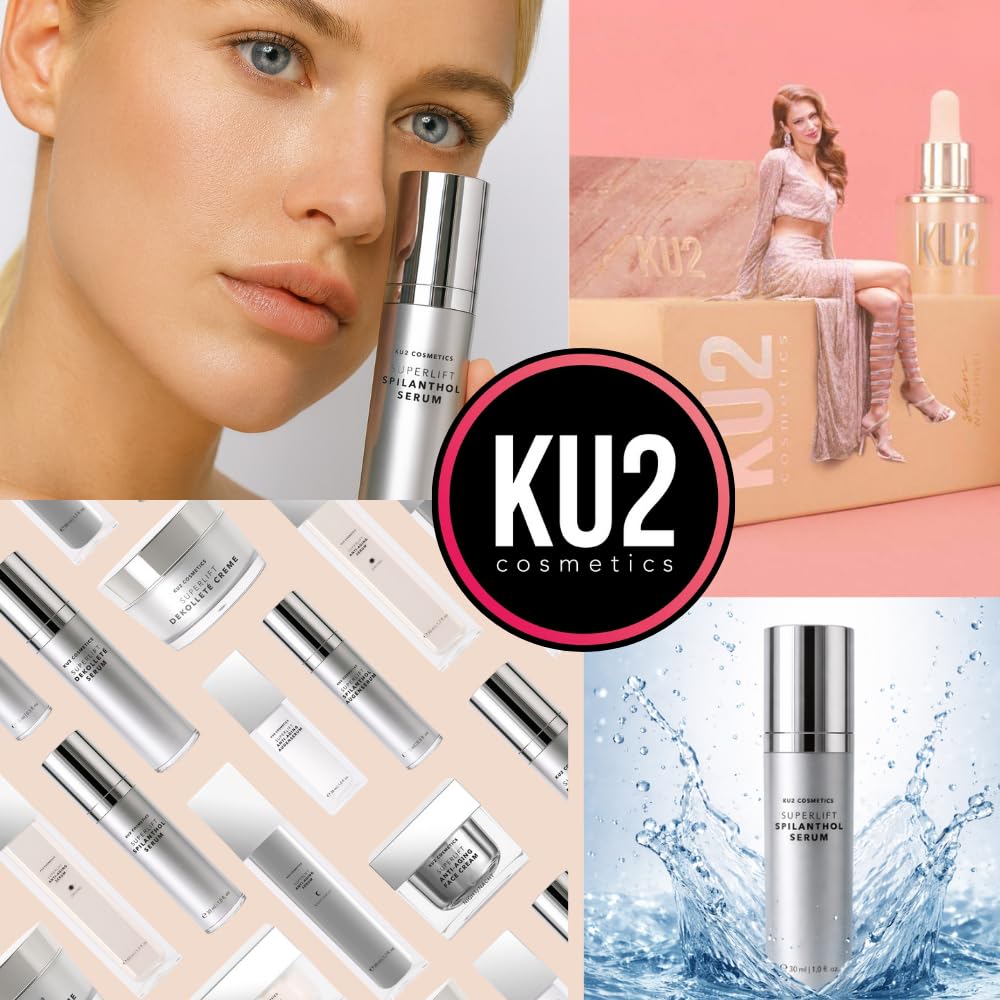 KU2 Cosmetics Superlift Spilanthol Siero 30 ml | Siero idratante anti invecchiamento, con peptidi, multi acido ialuronico, siero viso