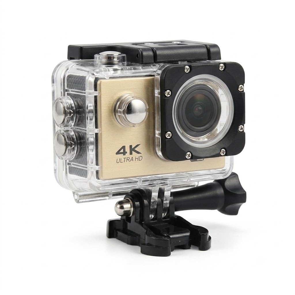 DRUMSTONE ( 2026 Brings 5 Years Warranty ) 4K Action Camera Waterproof Rechargeable Ultra HD Portable Sports CAM for VLOGGING Helmet Mount 2 INCH Display ACCS-picture-14