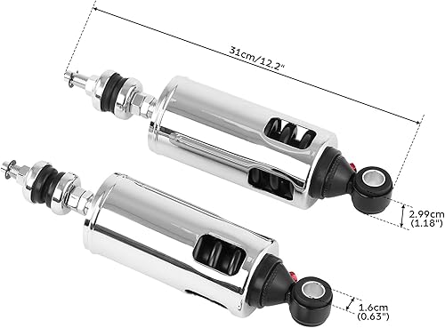 Miniatura 5 de Amortiguadores traseros de suspensión resistentes aptos para modelos Harley Davidson Softail 2000-2017
