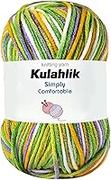 Vista 83 de 250g (5x50g) de hilo acrílico para crochet/tejido, hilo de gradiente de colores, 5 rollos de madejas, perfecto para cualquier proyecto de mini