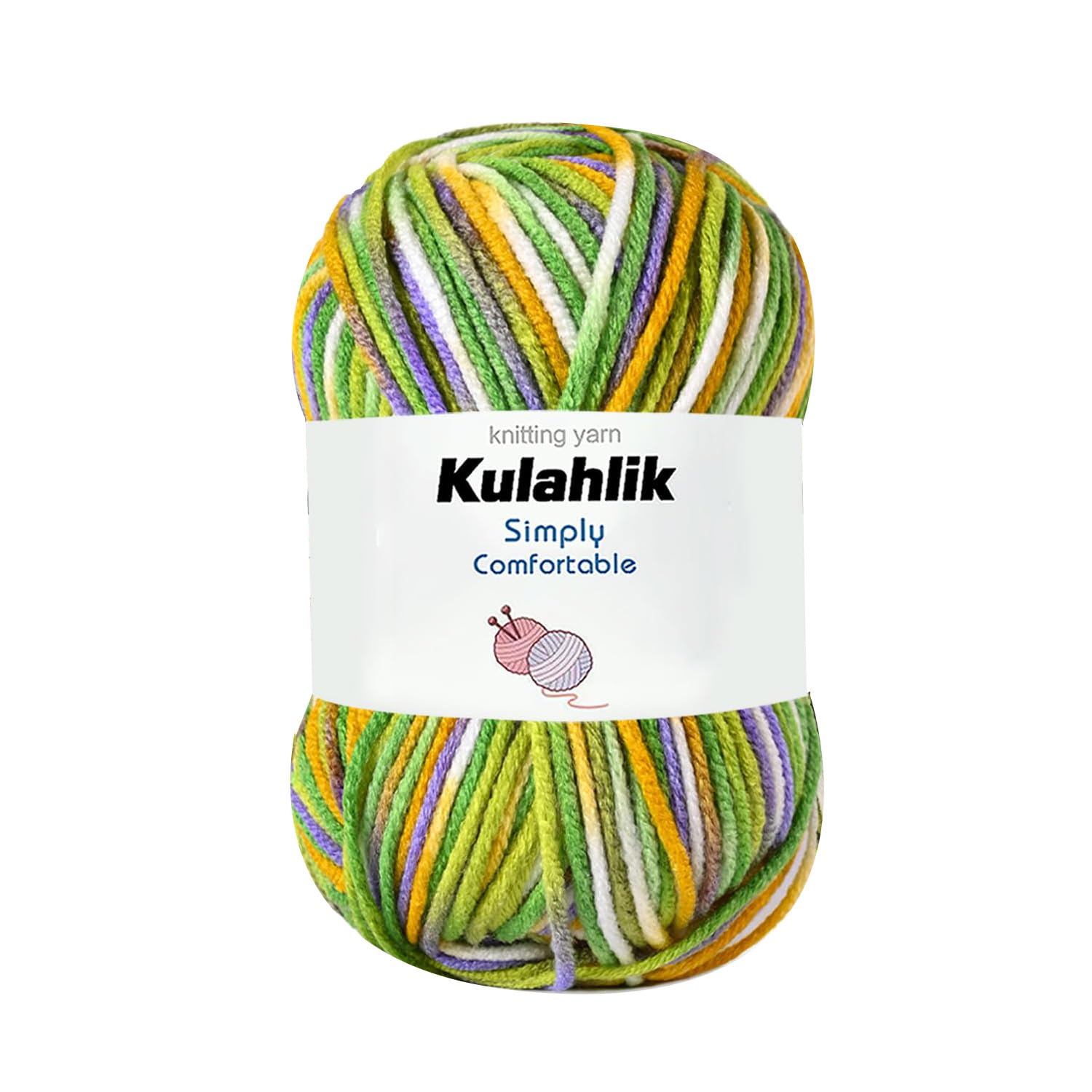 250g(5x50g) Acrylic Yarn for Crochet/Knitting, Colorful Gradient Yarn Thread, 5 Rolls Skeins, Perfect for Any Knitting Crochet and Crafts Mini Project — view 24