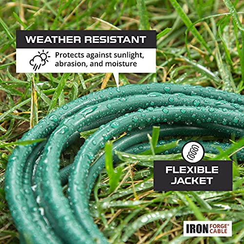 Iron Forge Outdoor Extension Cord 10 Ft With 3 Outlet, 16/3 Green Outdoor Extension Cord Waterproof Cable With Multiple Outlets 3 Prong, Landscaping, Lawn Mower & Major Electric Appliances #TOP3