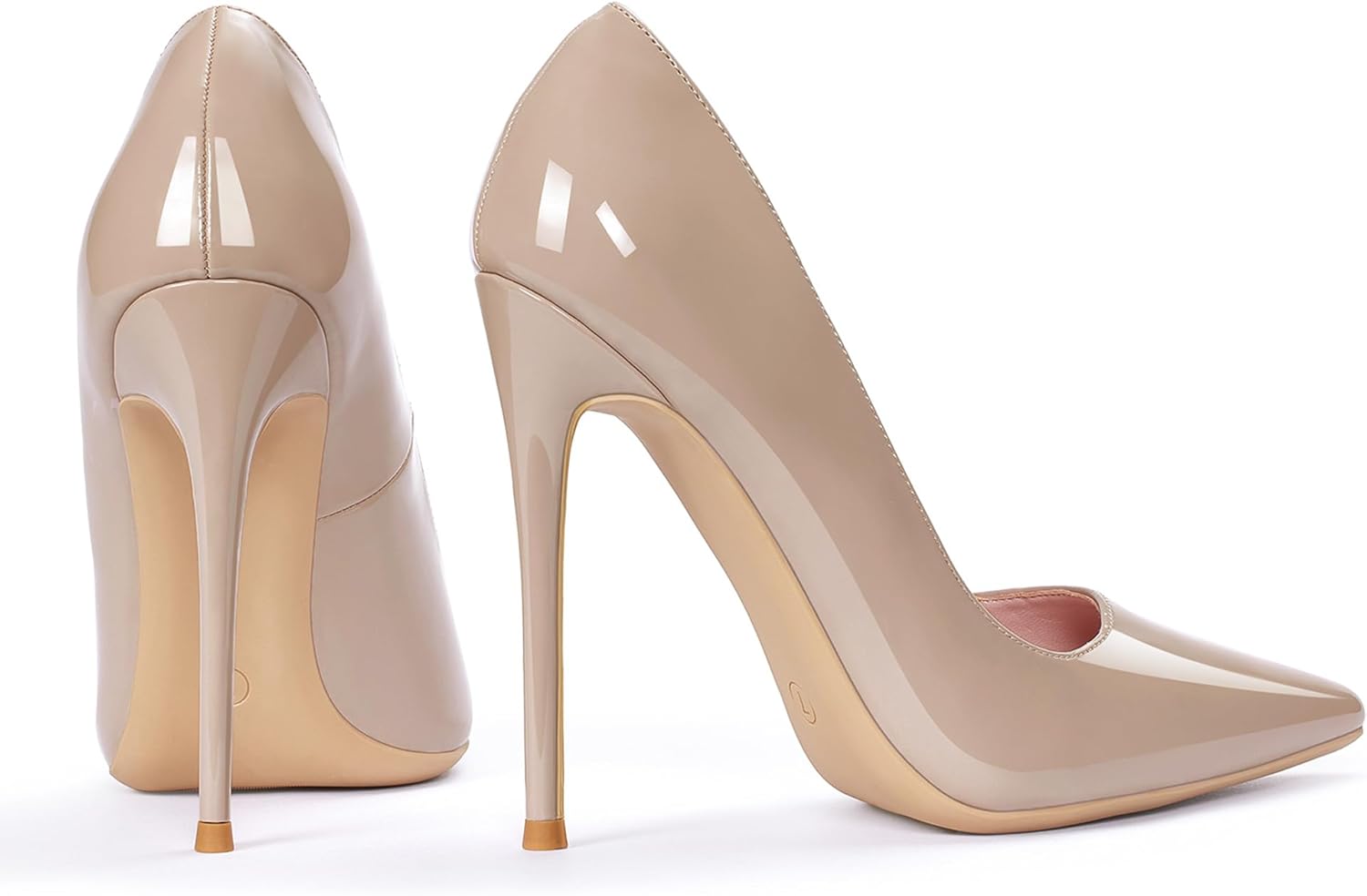 GENSHUO Women's 4.7 Inch Pumps Pointy Toe Stiletto Sexy High Heels Work Party Wedding Shoes - Image 6