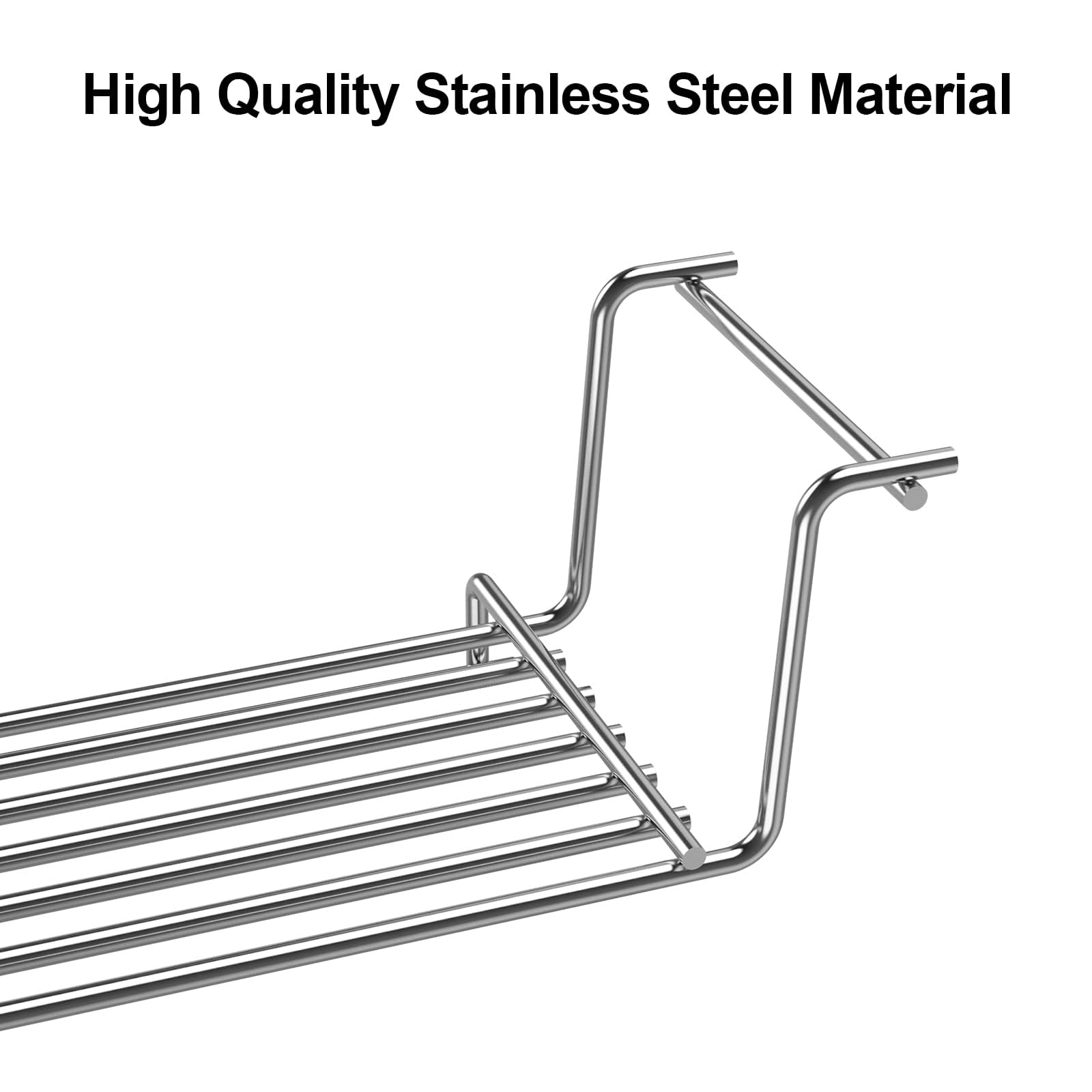 65054 62749 81323 Grill Warming Rack for Weber Genesis E310,E320,E330,S310,S320,S330,EP-330,ESP310 Gas Grill, Raised Warming Rack Replacement Part for Weber Genesis 300 Series,Stainless Steel - 4