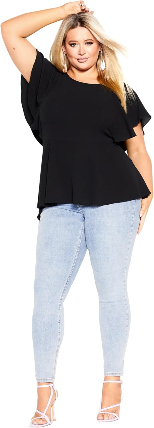 City Chic Women's Plus Size Top - Romantic Mood