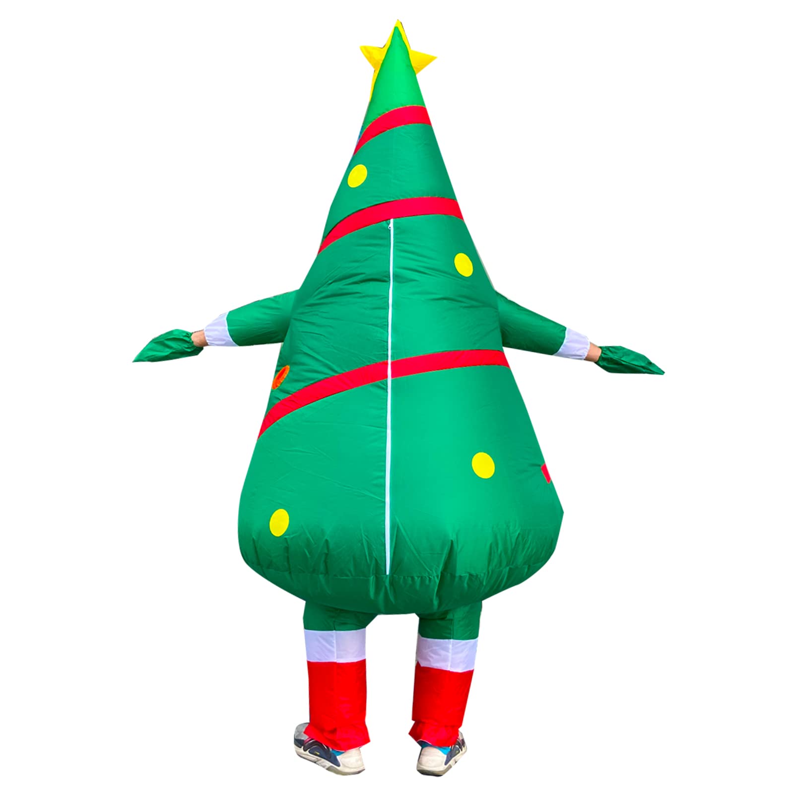 Arokibui Inflatable Christmas Tree Costume Blow up Christmas Costume Cosplay Party Halloween Festive Suit Xmas Suit Decor - Image 3