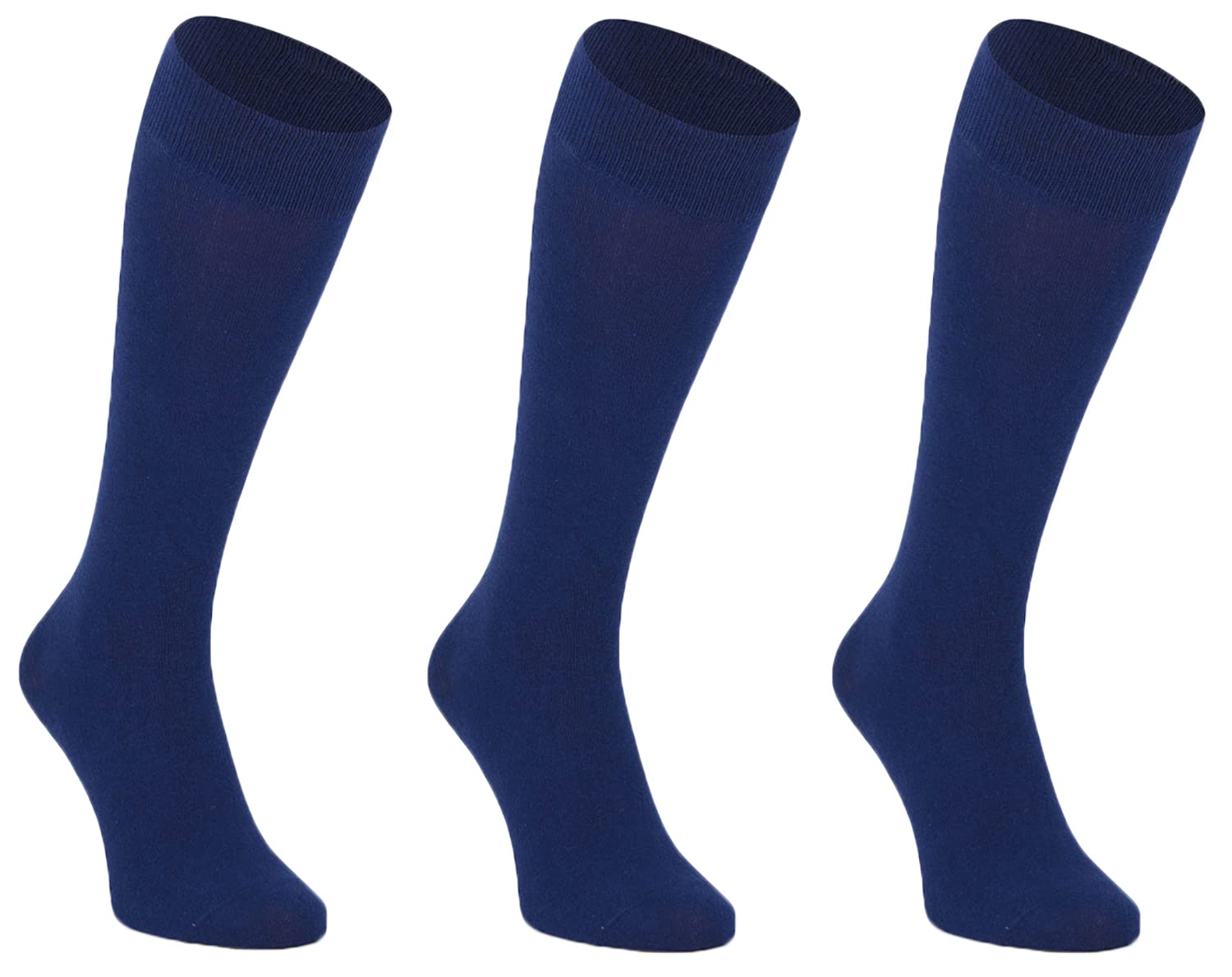 FUREINSTORE Calcetines Altos Escolares Niños, Calcetines Escolares Largos por Debajo de la Rodilla, Medias de Algodón para Uniforme para Deporte Suave y Expandible