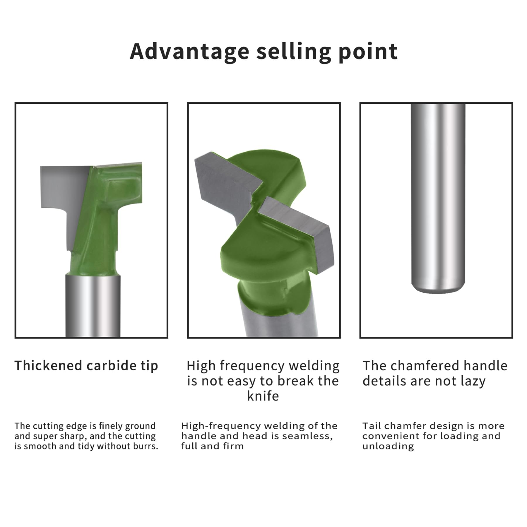 BAYTORY Keyhole Router Bits - 6 Piece Set -3