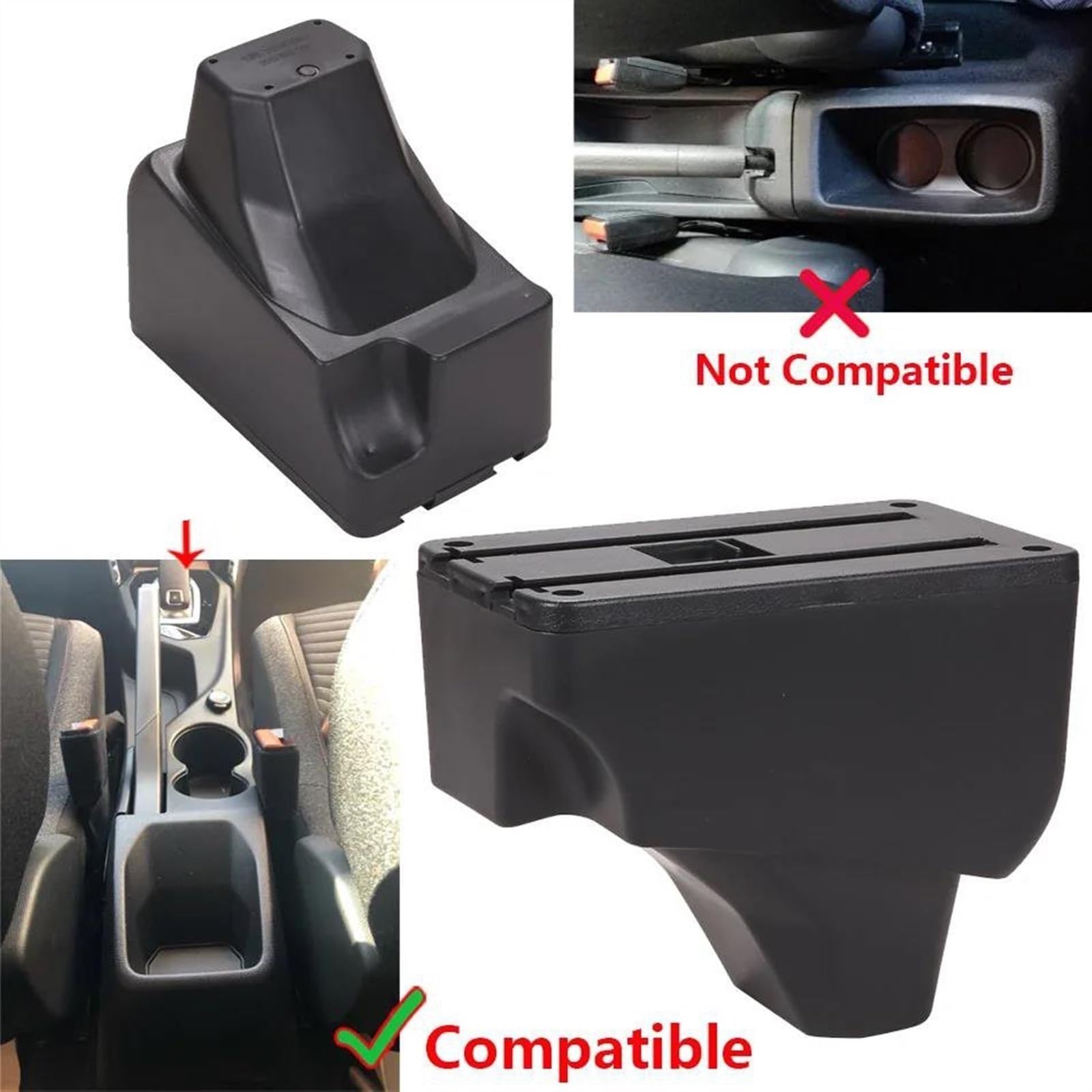 Per Peugeot 2008 2019 2020 2021 2022 2023 2024 Auto Vano Portaoggetti Per Bracciolo Consolle Centrale Scatola Per Regolabile(Type G)