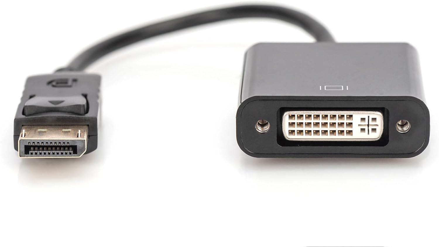 Assmann 340409 LCD/Display Port Adapter Cable DisplayPort to DVI 24 + 5 Pin Male to Female 0.2 m with Latch