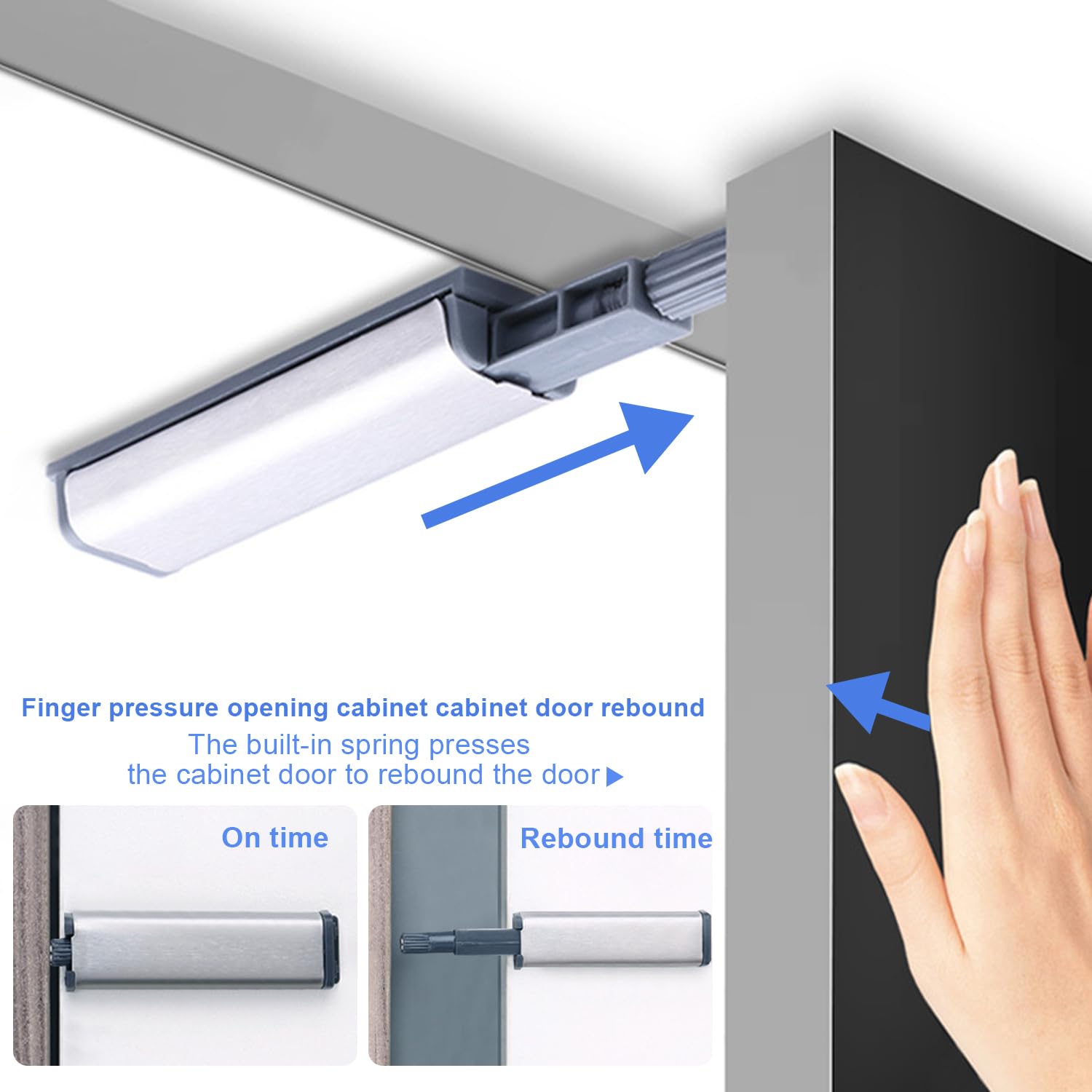 Möbelbeschlag 89x45mm 6 Stück Push-to-Open Türöffner – Magnetische Druckschnäpper Aus Alulegierung Für Schränke, Schubladen & Möbel – Einfach Drücken, Schon öffnet Sich Die Tür Möbelbeschlag 89x45mm 6 Stück Push-to-Open Türöffner – Magnetische Druckschnäpper Aus Alulegierung Für Schränke, Schubladen & Möbel – Einfach Drücken, Schon öffnet Sich Die Tür
