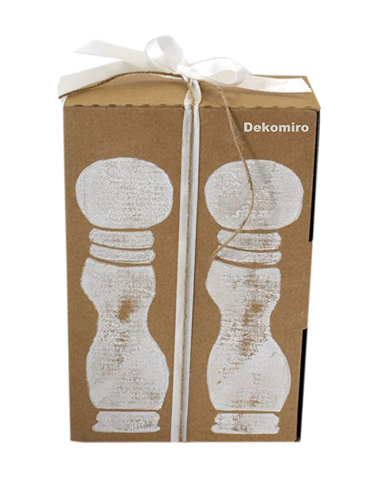 Dekomiro - Set macina pepe Peugeot Paris e macina sale u'Select 15 cm cioccolato in set regalo decorativo con 100 g di sale