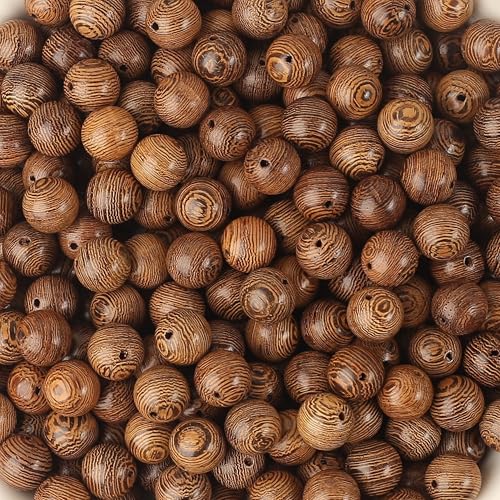 DAHI 600pcs 8mm Dark Brown Wooden Beads Undyed...